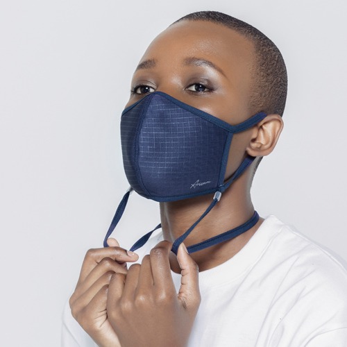 [ARISUM] All-In-One Mask - Navy Check